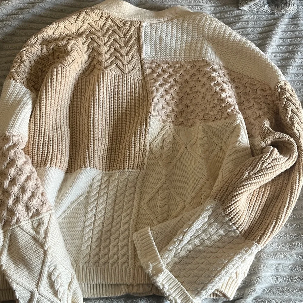 Rails Reece Color-block mixed Stitch Cardigan Sweater like new condition sz XL - Picture 4 of 4